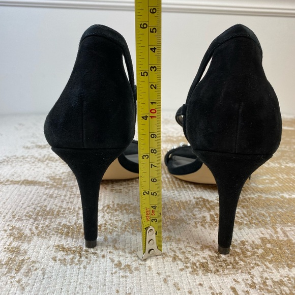 MICHAEL KORS Simone Black Suede Pearl Stud Dress Heels NWOT | Size 9 - Picture 11 of 16